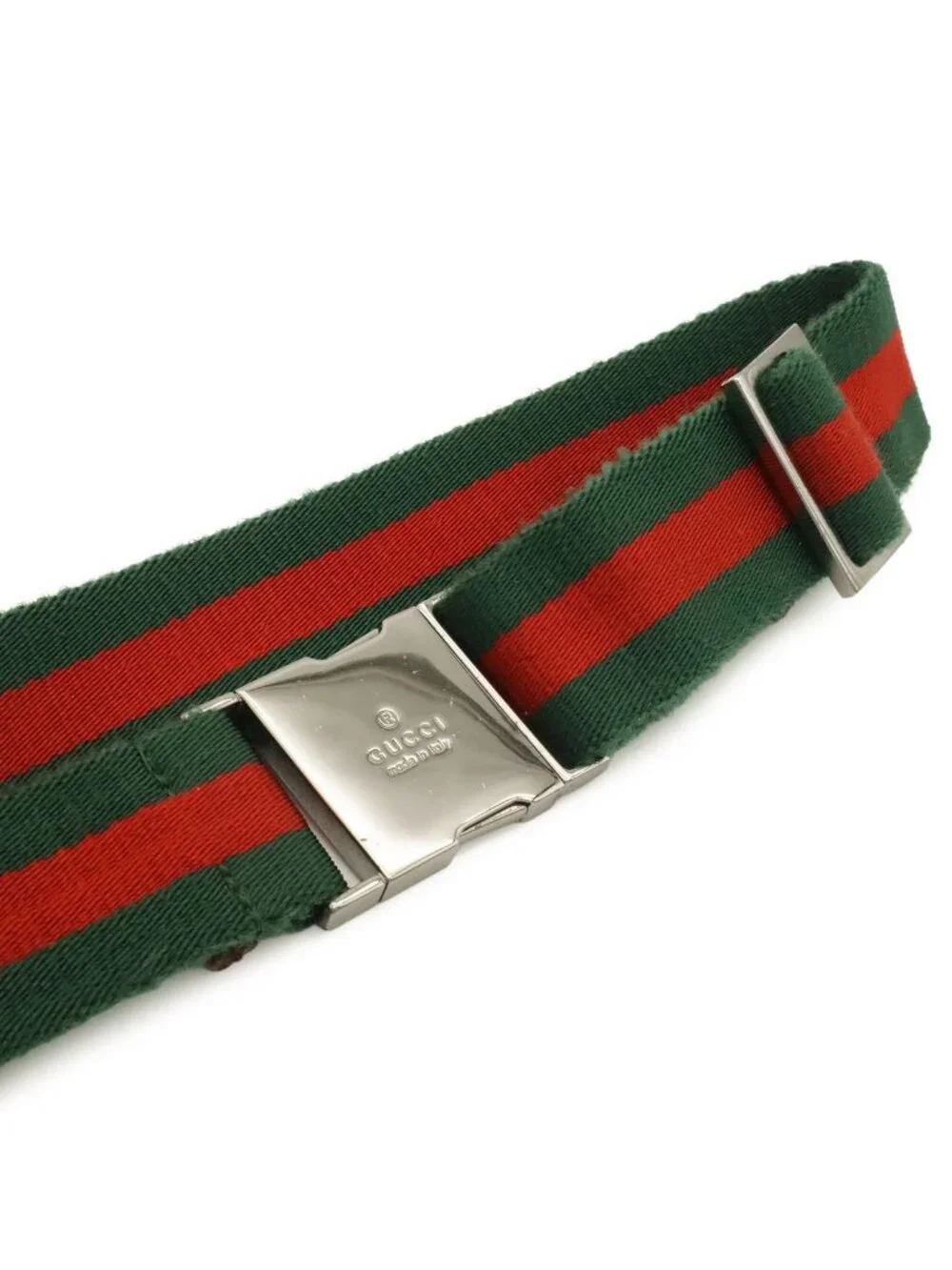 Gucci GG Canvas Sherry Line Belt Bag Waist Pouch Hip Leather Khaki Beige Dark